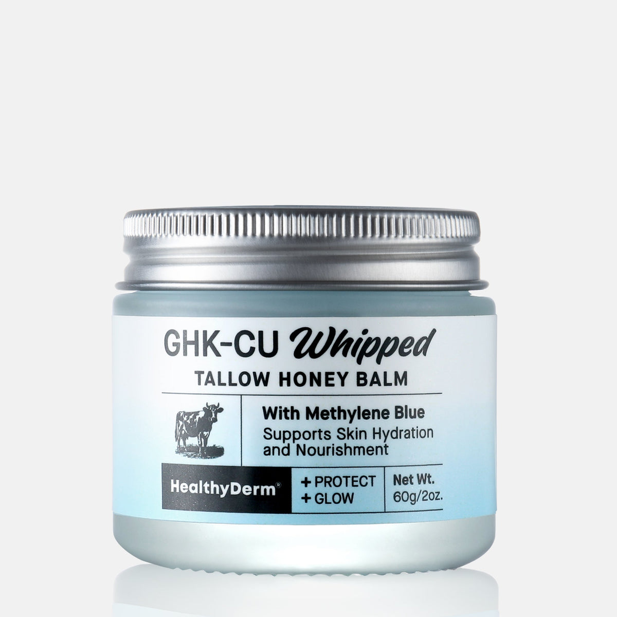 Copper Peptide Whipped Tallow Honey Balm with Methylene Blue